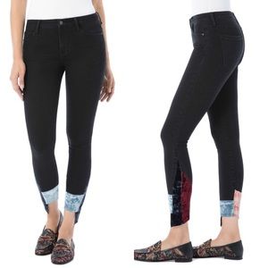 NWT Sam Edelman black the kitten velvet jeans 29